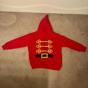 Kids size 5/6 “Nutcracker” sweatshirt rabbit skins brand with pockets color red